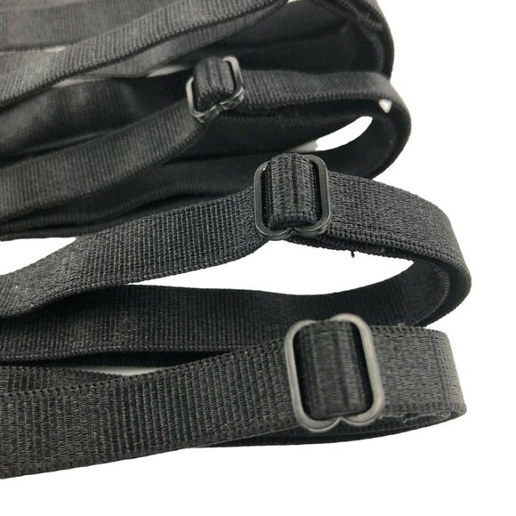 Set Of 12 Adjustable Black Elastic Butterfly Headbands Blue Rhinestone Accents - Picture 5 of 7